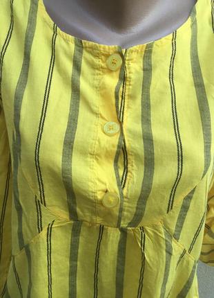 Сорочка,блуза,туніка в смужку,бавовна,етно,бохо,сільський стиль,італія7 фото