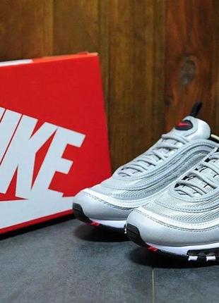 Женские кроссовки nike air max 97 silver nike air force 1 женские серые кроссовки найк аир макс найк аир форс 13 фото