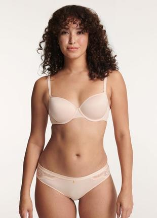 Элитный дышащий бесшовный невидимый пудровый бюстгальтер thirdlove