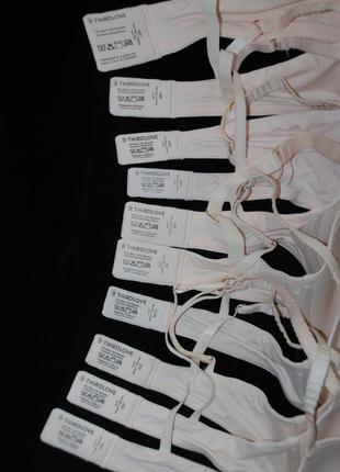 Элитный дышащий бесшовный невидимый пудровый бюстгальтер thirdlove