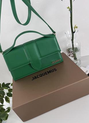 Класна стильна сумка у трендовому кольорі зелена фірмова