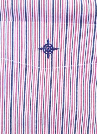 Сорочка maine debenhams  бордова і синя смужка розмір m l4 фото