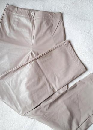 Брюки палаццо из искусственной кожи