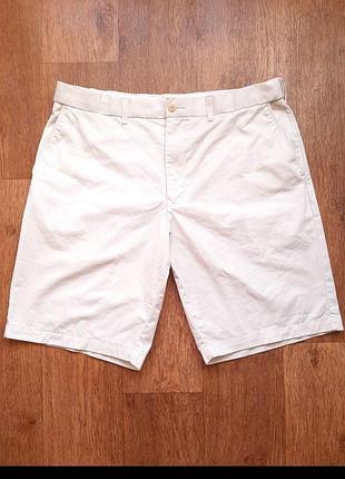 Бежевые шорты marks &amp; spencer (англия) w38" хлопок 100%