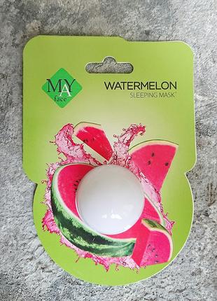 Маска для обличчя may face watermelon sleeping mask