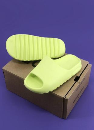 Шлепанцы мужские adidas yeezy slide lime