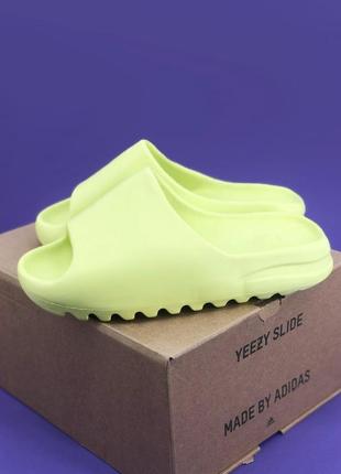 Шлепанцы мужские adidas yeezy slide lime6 фото