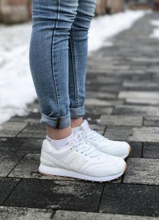 Кросівки жіночі new balance classic 574 white3 фото