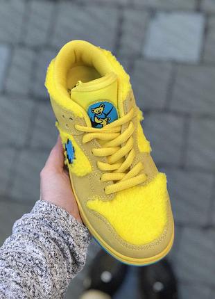 Кросівки жіночі nike sb dunk low grateful dead yellow bear
