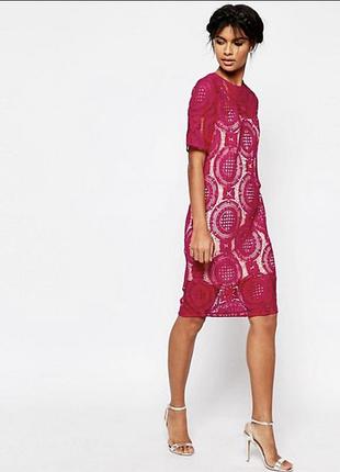 Розовое платье от asos
