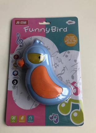 Игрушка музыкальная funny bird