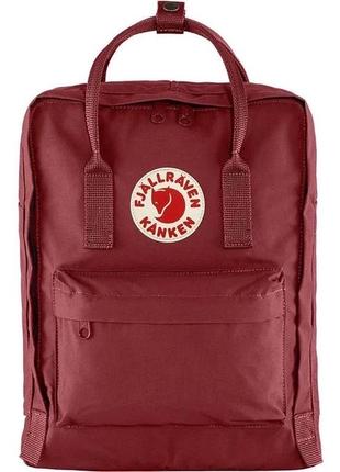 Оригінальний рюкзак fjallraven kanken classic unisex backpack ox red1 фото