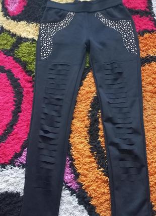 Штаны стразы штаны y2k