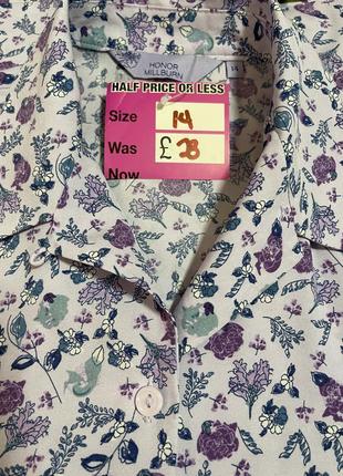 Дуже красива та стильна брендова блузка у квіточках 21.4 фото