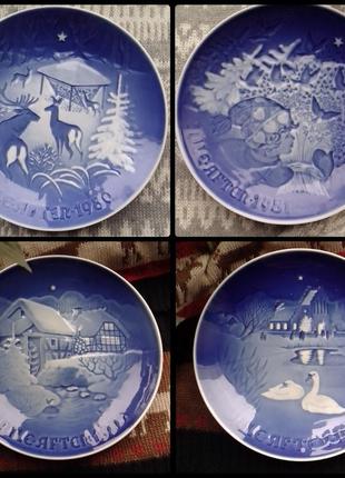 Винтажная настенная фарфоровая тарелка