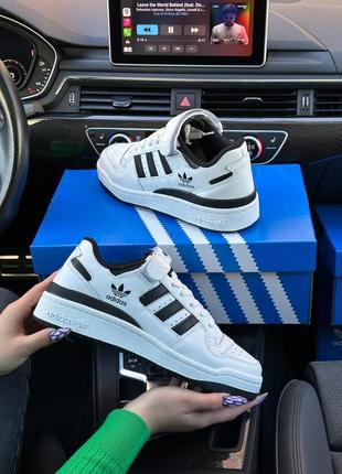 Adidas forum low white black new, кросівки жіночі адідас форум, кроссовки женские адидас весна-осень