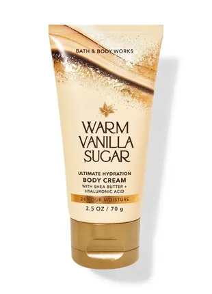 Крем для тіла bath and body works warm vanilla sugar, 70г