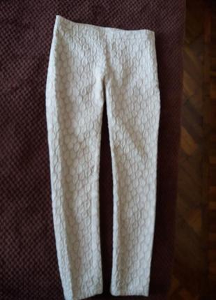 Стильные брюки h&m буклированной текстуры, р.36/6/165