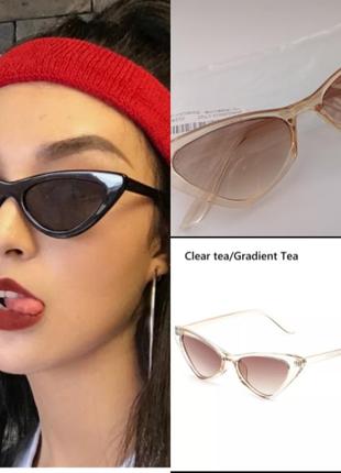 Очки в винтажном стиле кошачий глаз