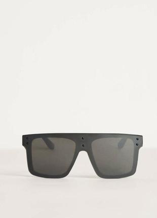 Солнцезащитные очки черные массивные квадратные3 фото