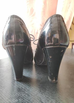 Туфли на кольца с шнуровкой6 фото