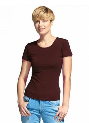 Удобная красивая коричневая футболка,футболочка orsay