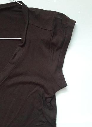 Удобная красивая коричневая футболка,футболочка orsay3 фото