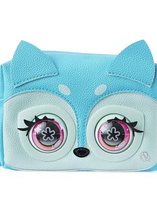 Сумочка purse pets blue foxy голубая интерактивная сумочка3 фото