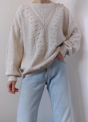 Молочный свитер джемпер principles свитер оверсайз джемпер пуловер реглан лонгслив кофта5 фото
