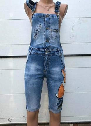 Комбинезон женский джинсовый2 фото