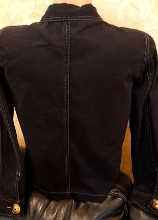 Джинсова курточка піджак жіночий3 фото