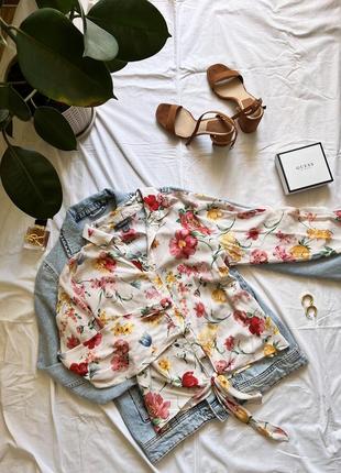 Красива блуза сорочка в квітковий принт від primark