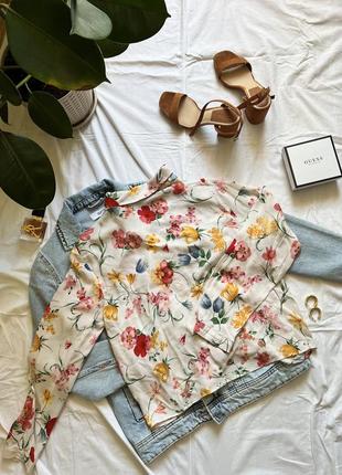 Красивая блуза рубашка в цветочный принт от primark6 фото