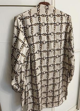 Блуза с принтом "цепочки" от zara5 фото