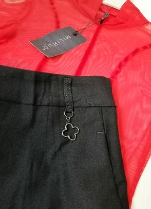 Стильні літні катонові стрейчові штани з бічними кишенями відмінно тягнуться ззаду резиночка на талі5 фото