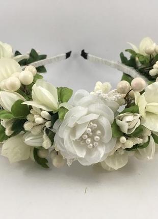 Віночок на голову білий