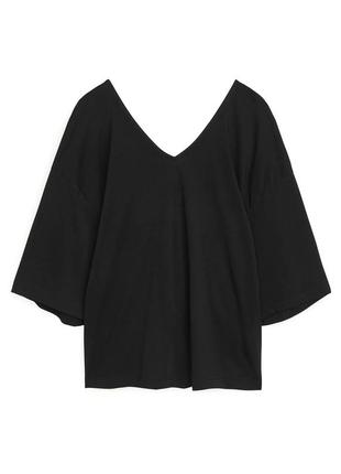 Топ arket twist-detail jersey top / xs4 фото