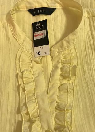 Дуже красива та стильна брендова блузка жовтого кольору 21.