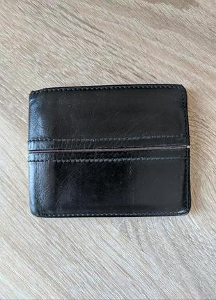 Мужской кожаный кошелек fossil портмоне
