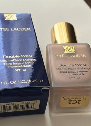 Тональна основа estée lauder double wear stay-in-place (2c2 pale almond)