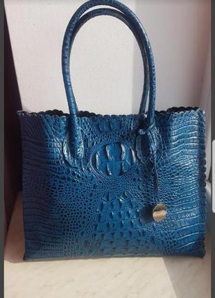 Кожаная сумка шоппер furla 2
