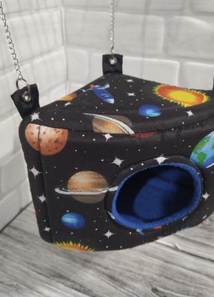 Домик уголок mini подвесной для попугаев, птиц, грызунов