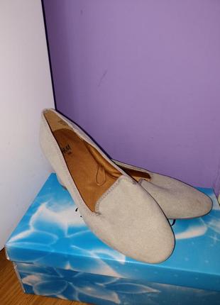 Балетки замшевые h&m