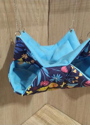 Гамак двойной midi подвесной для крыс, белок, шиншилл грызунов