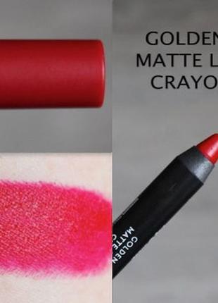 Матовая помада-карандаш matte lipstick crayon golden rose 06