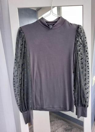 Гольф з обємними рукавами водолазка