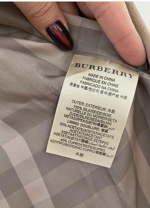 Шелковый тренч пальто burberry5 фото