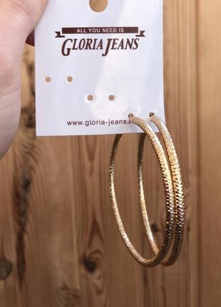 Серьги кольца, сережки gloria jeans2 фото