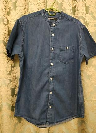 Фирменная джинсовая рубашка cedarwood state р.m