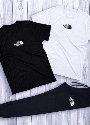 Костюм the north face // костюм футболка + штани tnf